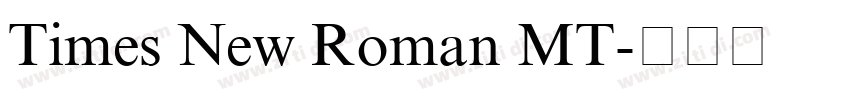 Times New Roman MT字体转换